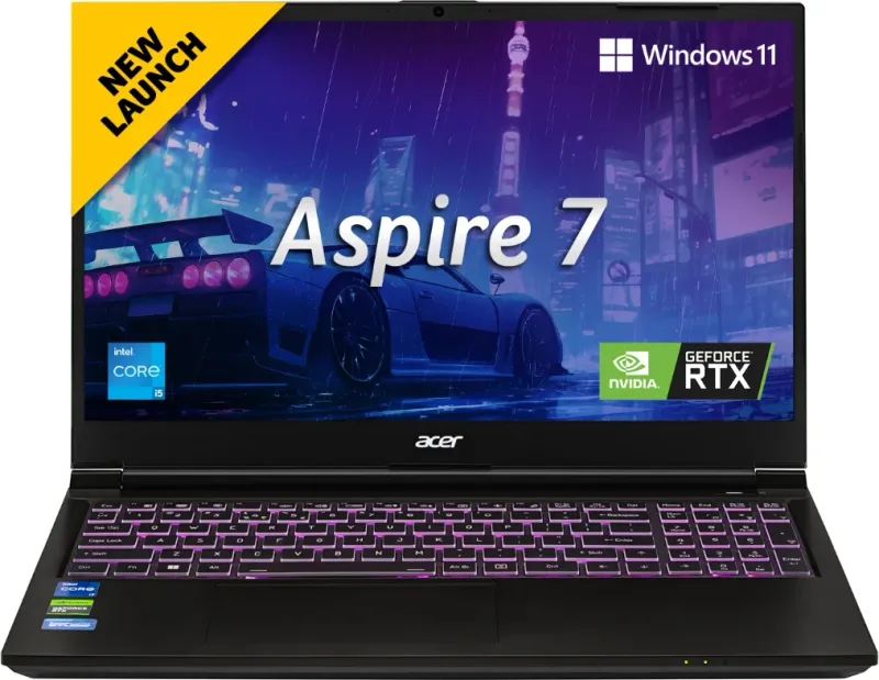 Acer Aspire 7 A715-79G UN.U2KSI.002 Gaming Laptop (13th Gen Core i7/ 16GB/ 1TB SSD/ Win11 Home/ 6GB Graph)