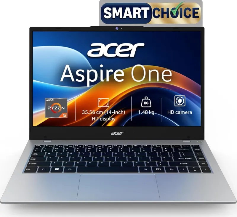 Acer Aspire One A114-43 AMD Laptop (AMD Ryzen 5 40/ 8GB/ 256GB SSD/ Win11)