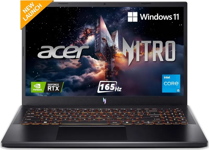 Acer Nitro V 15 ANV15-52 Gaming Laptop (13th Gen Core i5/ 16GB/ 512GB SSD/ Win11/ 8GB RTX5050)