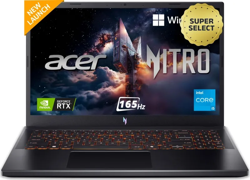 Acer Nitro V ANV15-52 NH.QZ9SI.002 Gaming Laptop (13th Gen Core i5/ 16GB/ 512GB SSD/ Win11/ 8GB RTX5050)