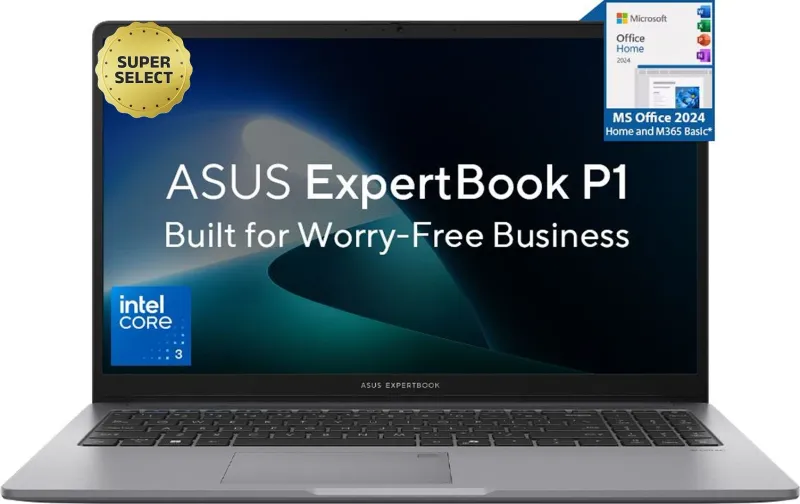 Asus Expertbook P1 P1503CVA-S72562WS Laptop (Intel Core 3 100U/ 8GB/ 512GB/ Win11)