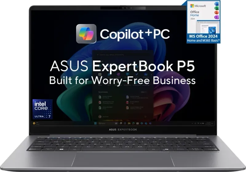 Asus Expertbook P5 P5405CSA-NZ0215WS Laptop (Intel Core Ultra 7 258V/ 32GB/ 1TB/ Win11)