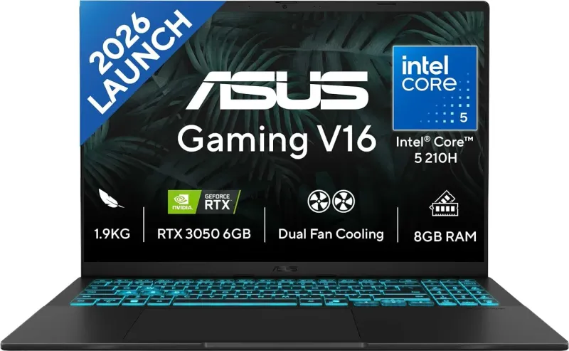 Asus Gaming V16 V3607VJ-TK288W Gaming Laptop (Intel Core 5 210H/ 8GB/ 512GB SSD/ Win11/ 6GB Graph)