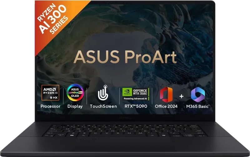 Asus ProArt P16 2025 H7606WX-SE028WS Laptop (AMD Ryzen AI 9 HX 370/ 64GB/2TB SSD/ 24GB RTX 5090 Graphics)