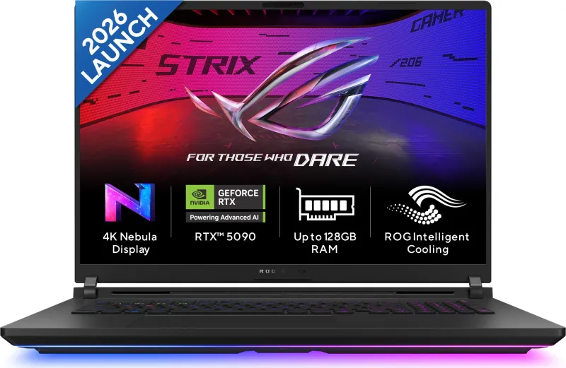 Asus ROG Strix SCAR 18 2026 G835LXG-TQ492WS Gaming Laptop (Intel Core Ultra 9 290HX Plus/ 64GB/ 2TB SSD/ Win11/ 24GB RTX 5090 Graph)