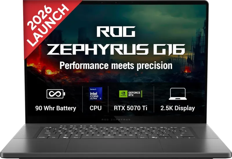 Asus ROG Zephyrus G16 2026 GU606AR-TB039WS Gaming Laptop (Intel Core Ultra 9 386H/ 32GB/ 2TB SSD/ Win11/ 12GB RTX 5070Ti Graph)
