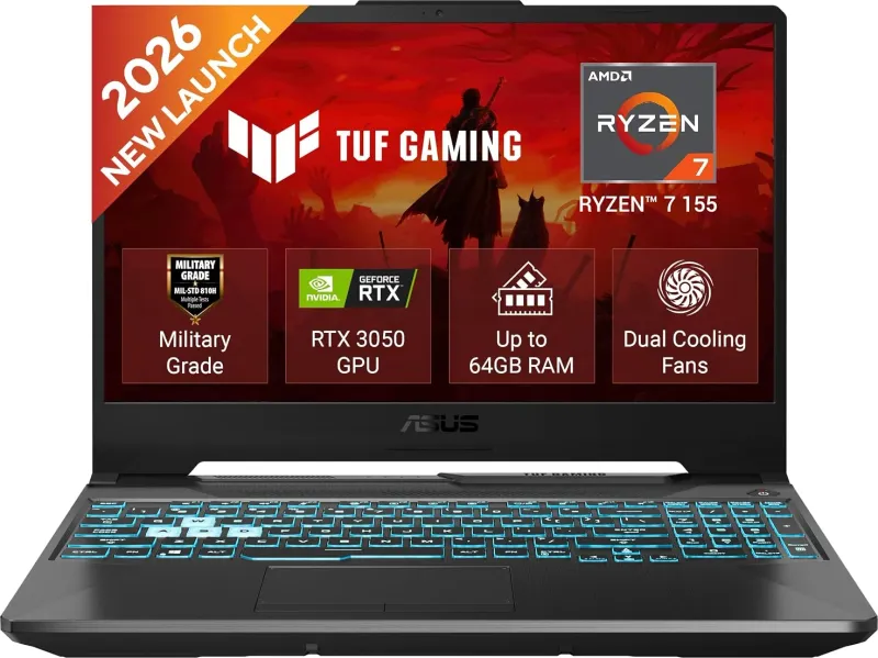 Asus TUF Gaming A15 2026 FA506NCG-HN443WS Gaming Laptop (AMD Ryzen 7 155/ 16GB /512GB SSD/ Win11 Home / 4GB Graph)