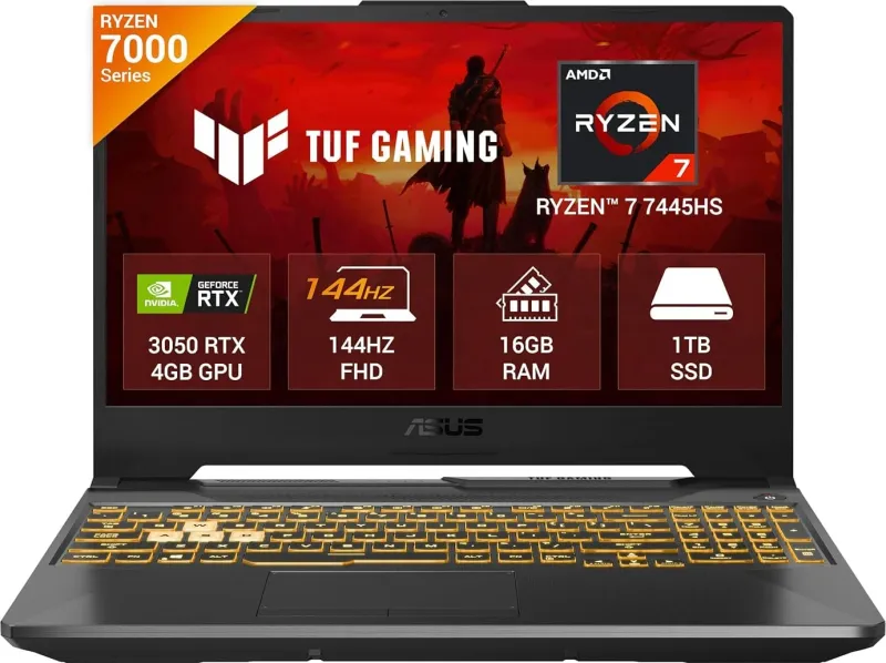 Asus TUF Gaming A15 FA506NCG-HN200WS Laptop (AMD Ryzen 7 7445HS/ 16GB / 512GB SSD/ Win11 / 4GB Graph)