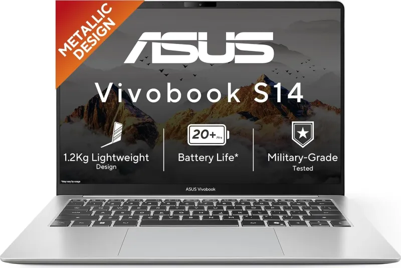 Asus Vivobook S14 2026 S5452MA-TM198WS AI Laptop (Intel Core 7 350/ 16GB/ 512GB SSD/ Win11)