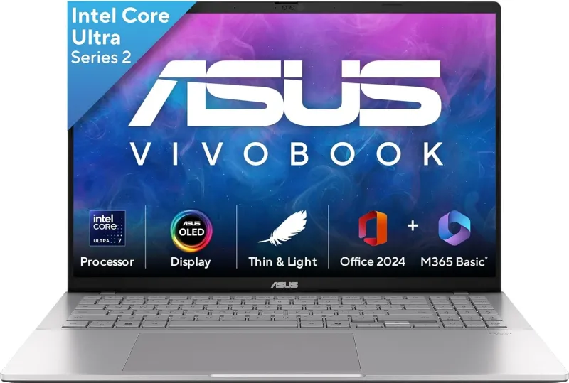 Asus Vivobook S16 S3607CA-SH077WS Laptop (Intel Core Ultra 7 255H/ 16GB/ 512GB SSD/ Win11 Home)