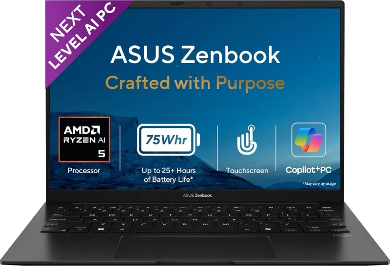 Asus Zenbook 14 2026 UM3406GA-QL119WS Laptop (AMD Ryzen AI 5 430/ 16GB/ 1TB SSD/ Win11 Home)