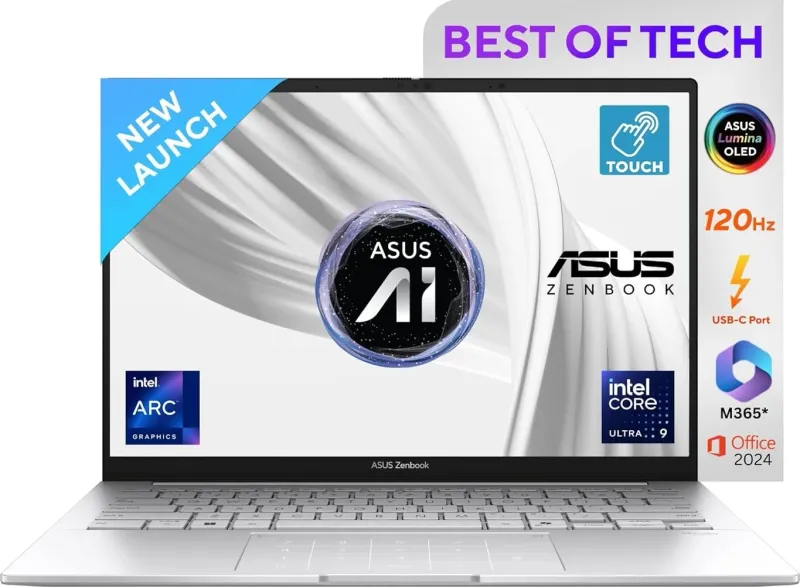 Asus Zenbook 14 OLED 2025 UX3405CA-PZ349WS Laptop (Intel Core Ultra 9 285H/ 32GB/ 1TB SSD/ Win11 Home)