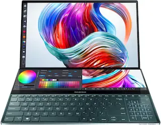 ASUS Zenbook Pro Duo UX581GV Laptop (9th Gen Core i9/ 32GB/ 1TB SSD/ Win10/ 6GB Graph)