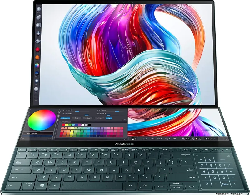 Asus ZenBook Pro Duo UX581LV-H2035T Ultrabook (10th Gen Core i9 / 32GB/ 1TB SSD/ Win10/ 6GB Graph)