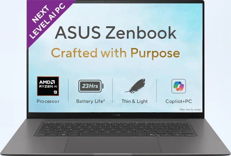 Asus Zenbook S 16 (2026) UM5606GA-SR248WS AI Laptop (AMD Ryzen AI 9 465/ 32GB/ 1TB SSD/ Win11)