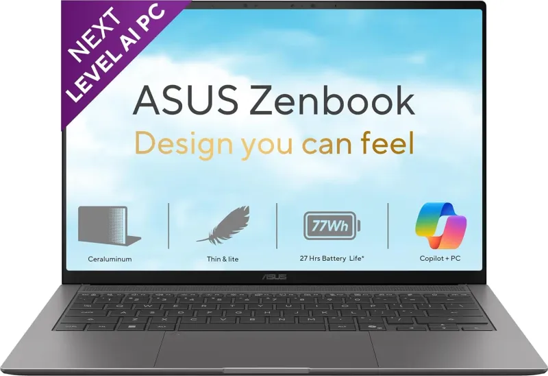 Asus Zenbook S14 2026 UX5406AA-SU188WS Laptop (Intel Core Ultra 9 386H/ 32GB/ 1TB SSD/ Win11 Home)