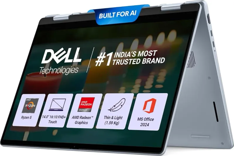 Dell 14 Plus DB04255 2in1 Laptop (AMD Ryzen R5 340/ 16 GB/ 512GB SSD/Windows 11 Home)
