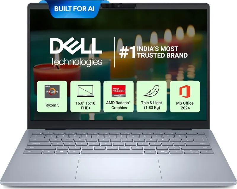 Dell 16 Plus DB16255 Next Gen AI Laptop (AMD Ryzen 5 340 AI/ 16GB/ 512GB SSD/Win 11)