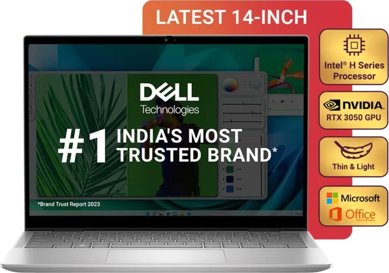 Dell Inspion 7430 Laptop (13th Gen Core i7/ 16GB/ 512GB SSD/ Win11/ 6GB RTX 3050)