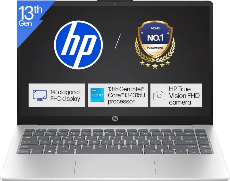 HP 14-ep0343TU Laptop (13th Gen Core i3/ 8GB/ 512GB SSD/ Win11 Home)