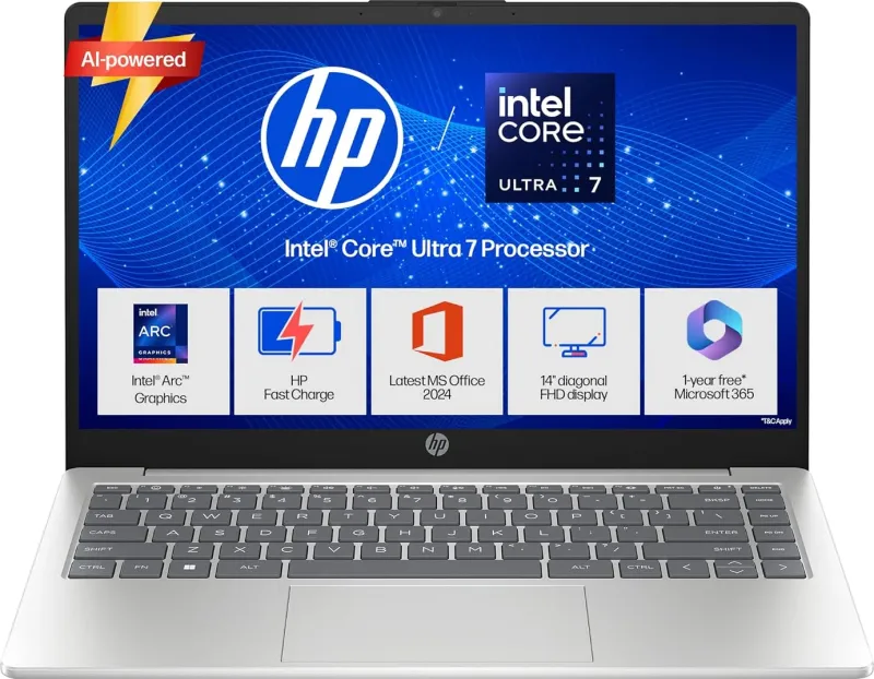 HP 14-ep1151TU Laptop (Intel Core Ultra 7 155H/ 16GB/ 512GB SSD/ Win11 Home)