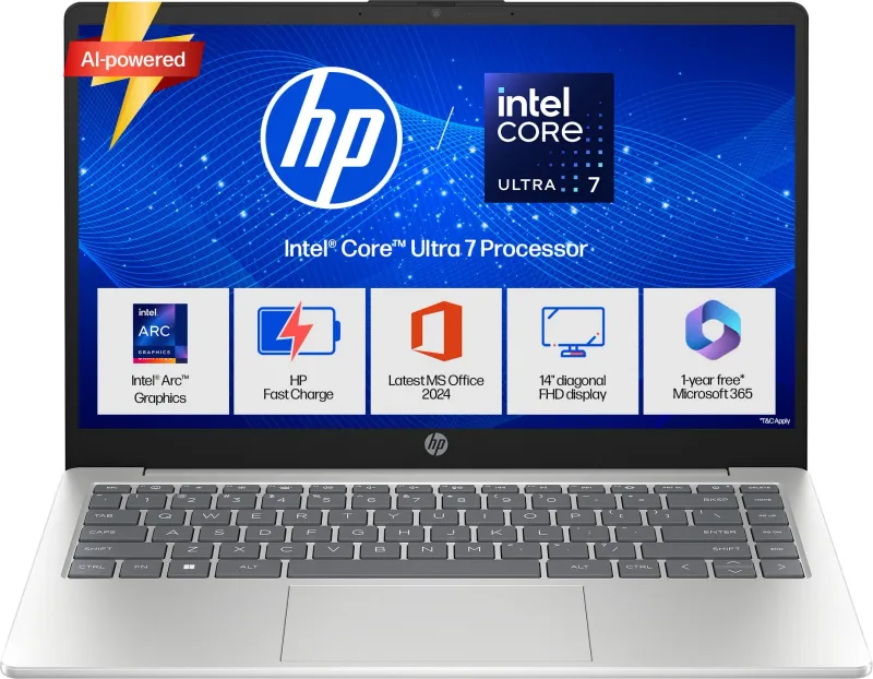 HP 14-ep1152TU Laptop (Intel Core Ultra 7 155H/ 16GB/ 1TB SSD/ Win11 Home)