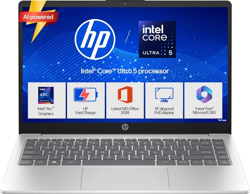 HP 14-ep1180TU Laptop (Intel Core Ultra 5 125H/ 24GB/ 1TB SSD/ Win11 Home)