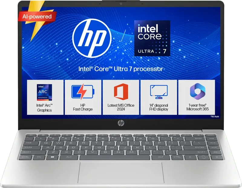 HP 14-ep1182TU Laptop (Intel Core Ultra 7 155H 24GB/ 1TB SSD/ Win11 Home)