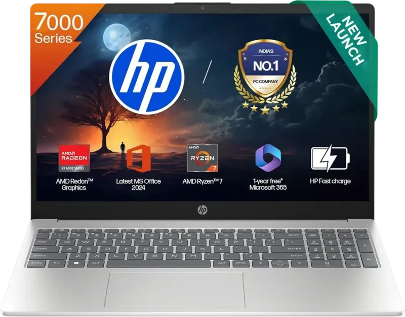 HP 15-fc0837AU Laptop (AMD Ryzen 7 7730U/ 16GB/ 512GB SSD/ Win11 Home)