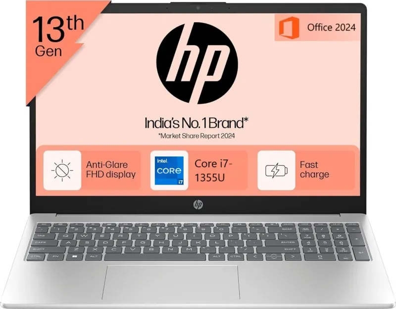 HP 15-fd0468TULaptop (13th Gen Core i5/ 16GB/ 512GB SSD/ Win11 Home)