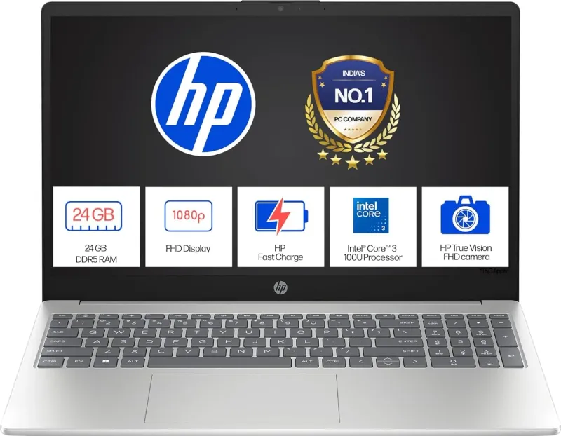 HP 15-fd0885TU Laptop (Intel Core 3 100U/ 16GB/ 512GB SSD/ Win11 Home)