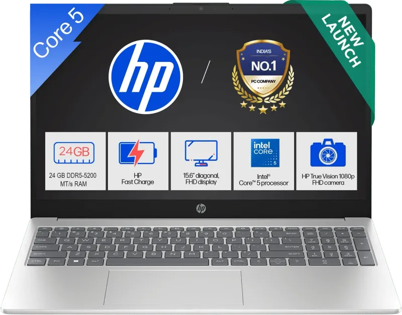 HP 15-fd0901TU Laptop (Intel Core 5 120U/ 24GB/ 512GB SSD/ Win11 Home)