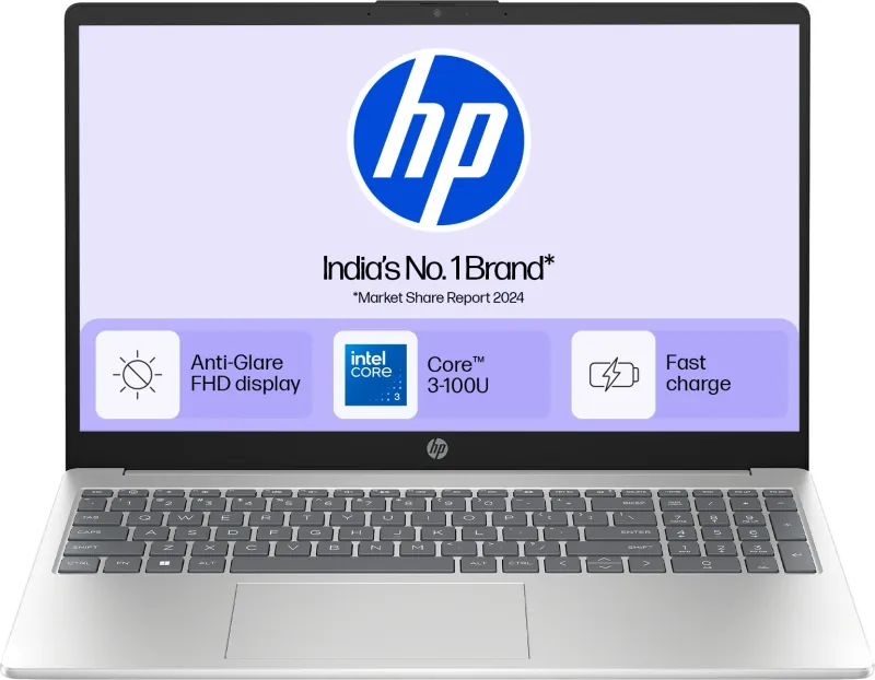 HP 15-fd1253TU Laptop (Intel Core 3 100U/ 8GB/ 512GB SSD/ Win11 Home)