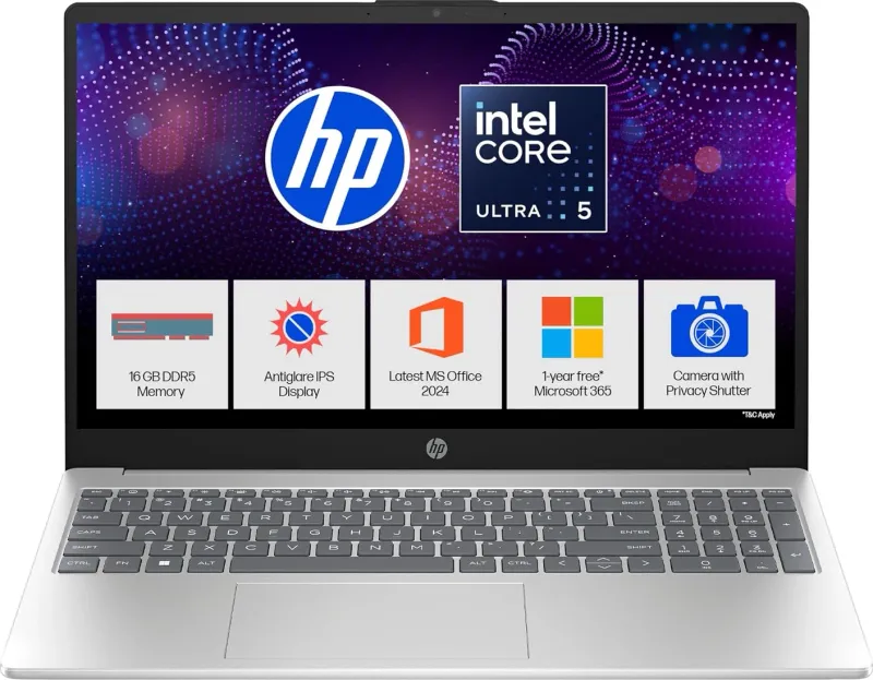 HP 15-fd1254TU Laptop (Intel Core Ultra 5 125H/ 16GB/ 512GB SSD/ Win11 Home)