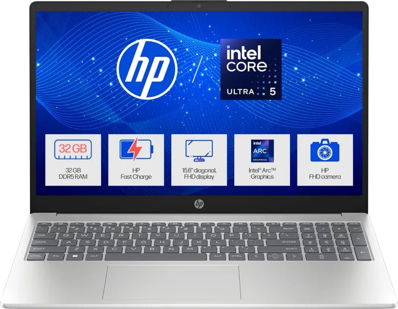 HP 15-fd1279TU Laptop (Intel Core Ultra 5 125H/ 32GB/ 1TB SSD/ Win11 Home)