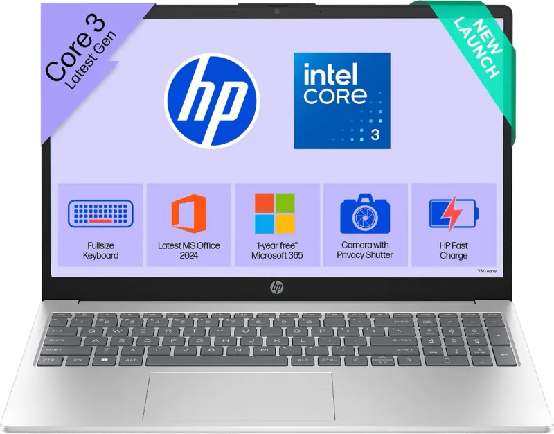 HP 15-fd1284TU Laptop (Intel Core 3 100U/ 16GB/ 512GB SSD/ Win11 Home)