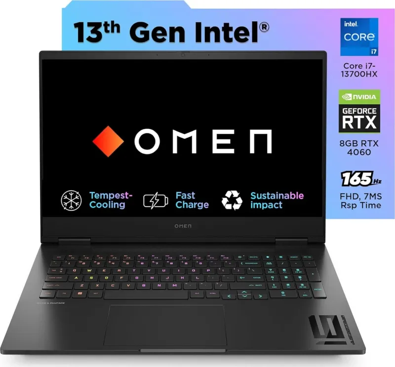HP Omen 16-wf0056TX Gaming Laptop (13th Gen Core i7/ 16GB/ 512GB SSD/ Win11 Home/ 8GB Graph)