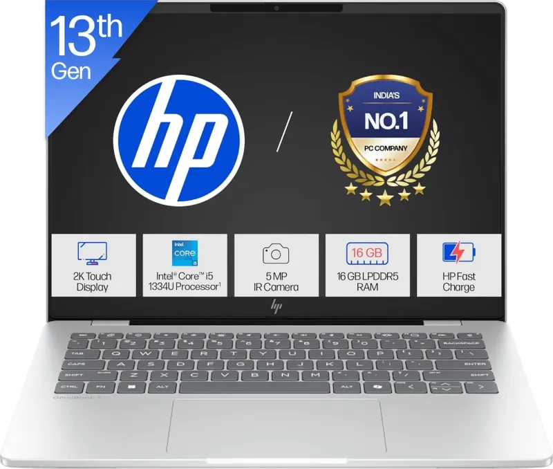 HP Omnibook 5 14-FP0790TU Laptop (13th Gen Core i5/ 16GB/ 1TB SSD/ Win11)