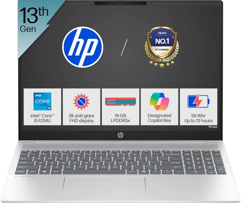 HP OmniBook 5 16-ba1008TU Laptop (13th Gen Core i5/ 16GB/ 512GB SSD/ Win11)