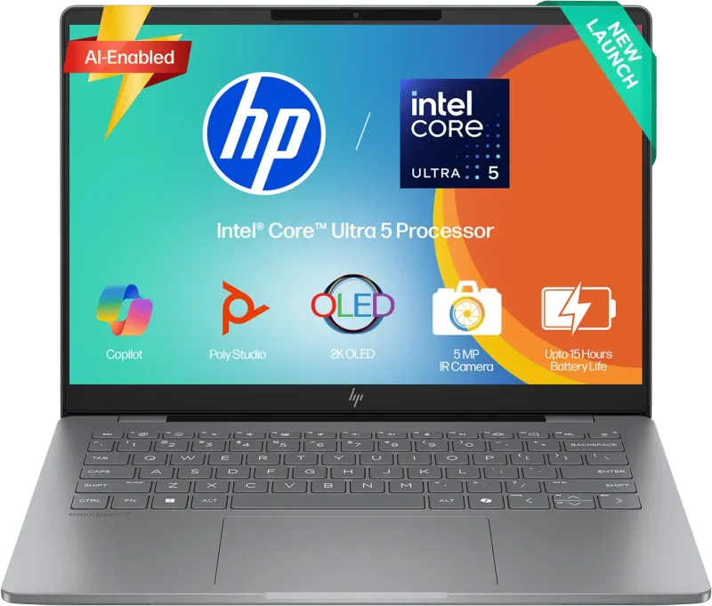 HP OmniBook 7 FR0066TU Laptop (Intel Ultra 5-225H/ 16GB/ 512GB SSD/ Win11)