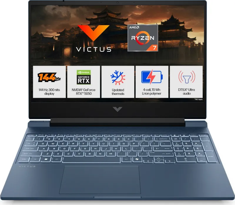 HP Victus 15-fb3102AX Gaming Laptop (AMD Ryzen 7 260/ 16GB/ 1TB SSD/ Win11/ 8GB RTX 5050)