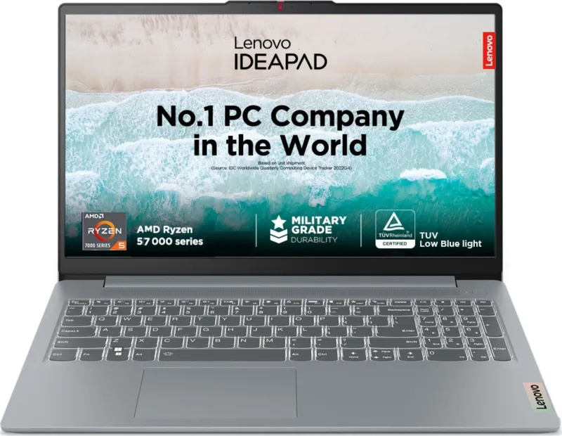 Lenovo IdeaPad Slim 3 15ABR8 82XM00A7IN Laptop (AMD Ryzen 5 7530U/ 8GB/ 512GB SSD/ Win11 Home)