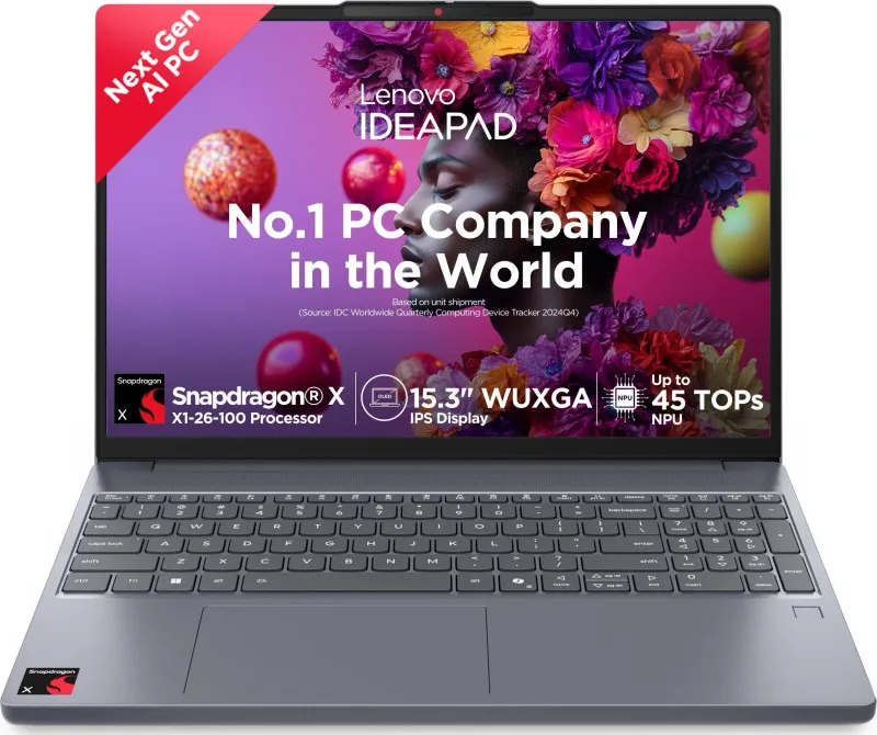 Lenovo IdeaPad Slim 3 15Q8X10 83N3006FIN Laptop (Qualcomm Snapdragon X/ 16GB/ 1TB SSD/ Win11 Home)
