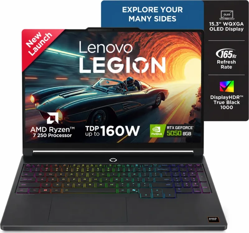 Lenovo Legion 5 2026 83Q7009JIN AI Gaming Laptop (AMD Ryzen 7 250/ 16GB/ 512GB SSD/ Win11/ RTX 5050 8GB)