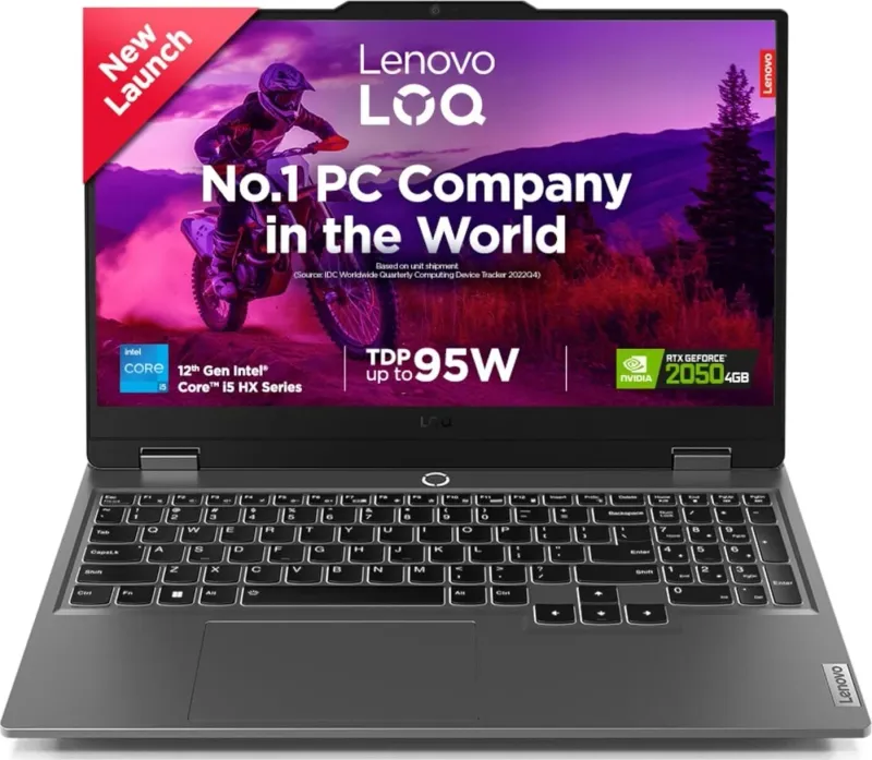 Lenovo LOQ 83LK00AMIN Gaming Laptop (12th Gen Core i5/ 12GB/ 1TB SSD/ Win11/ 4GB RTX 2050 Graph)