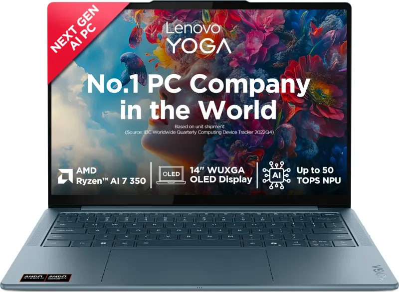 Lenovo Yoga Slim 7 14AKP10 83JY000UIN Laptop (Ryzen AI 7 350/ 32GB/ 1TB SSD/ Win11 Home)