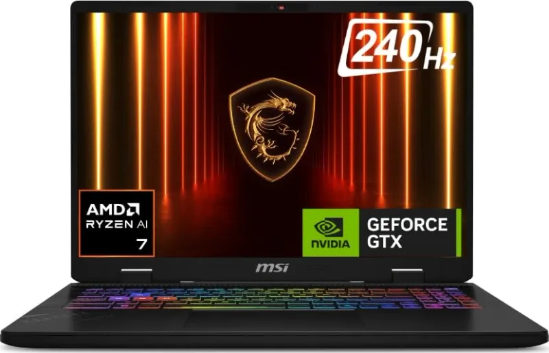 MSI Crosshair A16 D8WFKG-036IN Gaming Laptop (AMD Ryzen 7 8840HX / 16GB/ 1TB SSD/ Win11 Home/ 8GB Graphics RTX 5060)