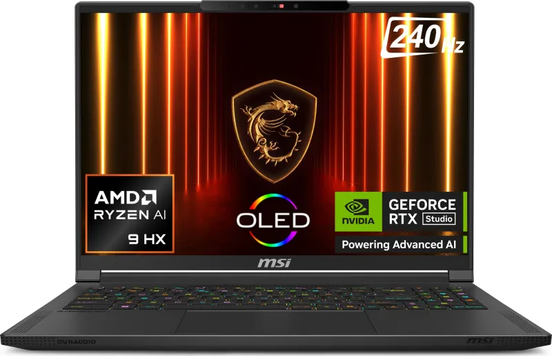 MSI Stealth A16 AI Plus A3XWHG-049IN Gaming Laptop (AMD Ryzen AI 9 HX 370/ 32GB/ 2TB SSD/ Win11/ 12GB RTX 5070 Ti Graph)