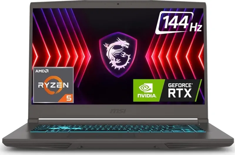 MSI Thin A15 B7UC-627IN Gaming Laptop (AMD Ryzen 5 7535HS/ 16GB/ 512GB SSD/ Win11/ 4GB Graph RTX3050)