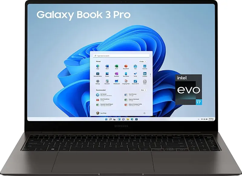 Samsung Galaxy Book 3 Pro NP960XFG-KC1IN Laptop (13th Gen Core i7/ 16GB/ 512GB SSD/ Win11)
